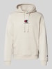 CHAMPION Hoodie met labelstitching Beige