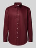 SEIDENSTICKER REGULAR FIT Koszula biznesowa o kroju regular fit z kołnierzykiem typu kent model ‘New’ Bordowy