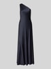 Lauren Ralph Lauren Figurbetontes Abendkleid mit One-Shoulder-Ausschnitt Dunkelblau