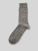 camano Socken mit geripptem Abschluss Anthrazit Melange