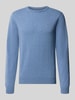 GANT Regular Fit Pullover aus reiner Wolle Jeansblau