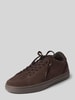 Geox Sneaker aus echtem Leder Modell 'Baltimoore' Dunkelbraun