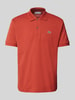 Lacoste Classic Fit Poloshirt mit Baumwollanteil Dunkelrot