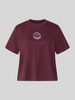VERO MODA Boxy Fit T-Shirt aus reiner Baumwolle Modell 'SARA' Bordeaux