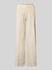 Raphaela By Brax Spodnie sztruksowe o kroju slim fit z elastycznym pasem model ‘Pam Flared’ Écru