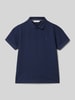 Mango Regular Fit Poloshirt mit Logo-Stitching Modell 'javier' Marine