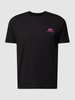 Alpha Industries T-shirt z nadrukiem z logo model ‘BASIC’ Czarny