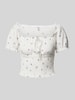Only Regular Fit Top mit Allover-Muster Modell 'HILLARY' Offwhite