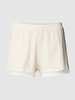 Sloggi Sweatshorts met kant, model 'Go Ribbed' Lichtgrijs gemêleerd