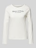 Marc O'Polo Shirt met lange mouwen en labelprint Offwhite