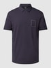 ARMANI EXCHANGE Regular Fit Poloshirt mit Label-Detail Marine