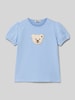 Steiff T-Shirt mit Motiv-Patch Bleu