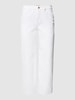 MAC Straight Fit Jeans mit 5-Pocket-Design Modell 'Rich Culotte' Weiß
