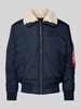 Alpha Industries Bomberjack met opstaande kraag Marineblauw