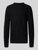 Jack & Jones Gebreide pullover met ronde hals, model 'ROY' Zwart