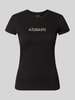Armani Exchange Slim Fit T-Shirt aus Baumwolle Black