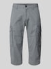 s.Oliver BLACK LABEL Relaxed fit bermuda van katoenmix, model 'FILE' Lichtgrijs