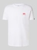 Alpha Industries T-Shirt mit Label-Print Weiss