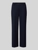 Tom Tailor Cropped Stoffhose mit Viskose und weitem Bein Dunkelblau