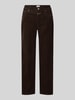 Closed straight fit jeans in ribfluweellook model 'Milo' Chocoladebruin