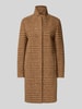 ICONS Cinzia Rocca Mantel mit Stehkragen Camel