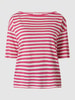 Joseph Janard T-Shirt aus Leinen  Fuchsia