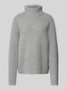 MOS MOSH Gebreide pullover met turtleneck, model 'Thyra' Middengrijs