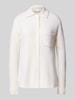 Herzensangelegenheit Gebreid jack van een mix van kasjmier en katoen Offwhite