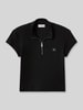 Calvin Klein Jeans Slim Fit cropped T-Shirt aus Baumwoll-Mix Black