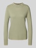 Christian Berg Woman Regular Fit Longsleeve aus reiner Wolle in Strick-Optik Lind