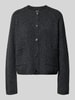 ONLY Regular Fit Strickjacke mit Woll-Anteil Modell 'PIEMONTE' Anthrazit Melange