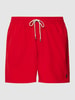 Polo Ralph Lauren Underwear Zwembroek met logostitching, model 'TRAVELER' Rood