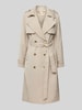 MICHAEL Michael Kors Trenchcoat met strikceintuur, model 'DRAPEY' Zand