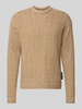 Armedangels Regular Fit Strickpullover aus Bio-Baumwoll-Woll-Mix Modell 'DAAKO' Camel
