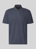 BOSS Orange Regular Fit Poloshirt aus reiner Baumwolle Modell 'Pe_RibNylon' Marine