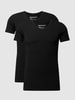 Drykorn T-Shirt mit Stretch-Anteil im 2er-Pack Modell 'Caris' Schwarz