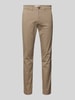 SELECTED HOMME Slim fit chino in effen design, model 'NEW Miles' Beige