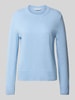 Tom Tailor Regular fit gebreide pullover van een mix van katoen en kasjmier
 Lichtblauw