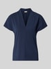 FREE/QUENT Regular Fit Bluse mit V-Ausschnitt Modell 'Yrsa' Marine
