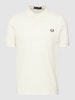 Fred Perry Poloshirt mit Label-Stitching Modell 'PLAIN' Ecru