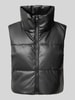 Only Bodywarmer van imitatieleer van Only, model 'ELSIE' Zwart