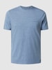 NO EXCESS T-shirt met borstzak Lichtblauw