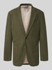 Christian Berg Men Regular Fit Sakko in Cord-Optik Oliv