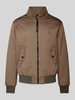 Marc O'Polo Harrington jack met opstaande kraag Beige