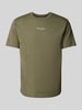 Marc O'Polo Regular fit T-shirt van puur katoen Olijfgroen