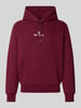 Polo Ralph Lauren Hoodie met labelstitching en kangoeroezak Bordeaux