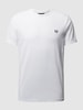 Fred Perry T-shirt met logostitching, model 'RINGER' Wit