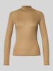 Weekend Max Mara Slim fit shirt met lange mouwen van een mix van wol en zijde, model 'TESEO' Camel