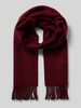 Fraas Szal z frędzlami Bordowy