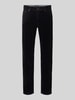 Christian Berg Men Straight Fit Stoffhose in Cord-Optik Marine